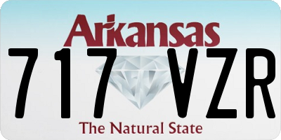 AR license plate 717VZR