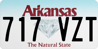 AR license plate 717VZT
