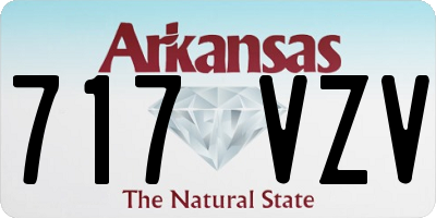 AR license plate 717VZV