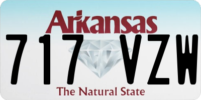 AR license plate 717VZW