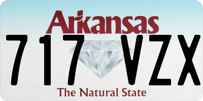 AR license plate 717VZX
