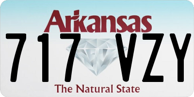 AR license plate 717VZY