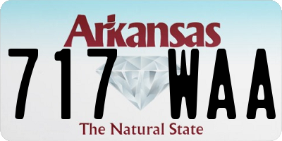 AR license plate 717WAA