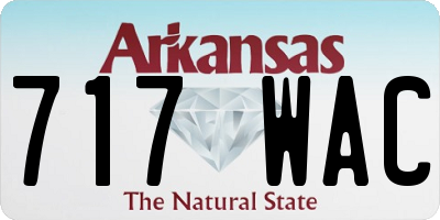 AR license plate 717WAC