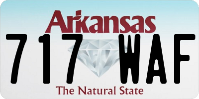 AR license plate 717WAF