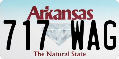 AR license plate 717WAG