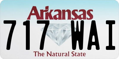 AR license plate 717WAI