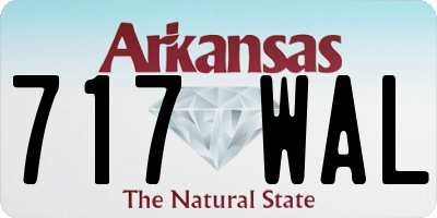 AR license plate 717WAL