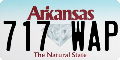 AR license plate 717WAP