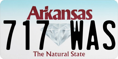 AR license plate 717WAS