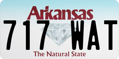 AR license plate 717WAT