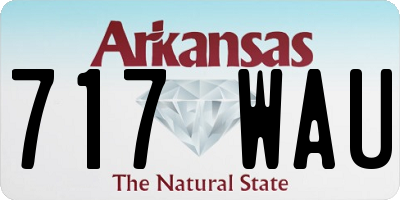 AR license plate 717WAU