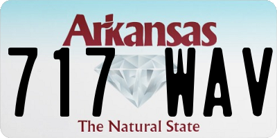AR license plate 717WAV