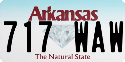 AR license plate 717WAW