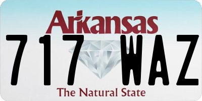AR license plate 717WAZ