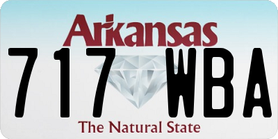 AR license plate 717WBA