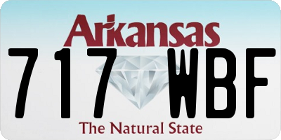 AR license plate 717WBF