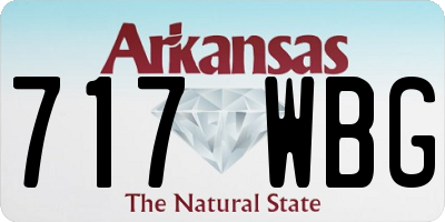 AR license plate 717WBG