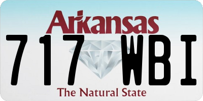 AR license plate 717WBI
