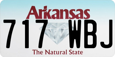 AR license plate 717WBJ
