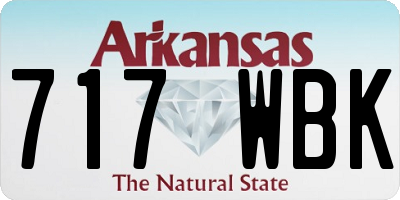 AR license plate 717WBK