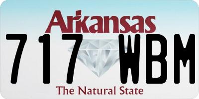 AR license plate 717WBM