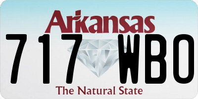 AR license plate 717WBO