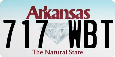 AR license plate 717WBT