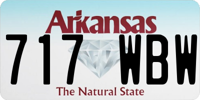 AR license plate 717WBW