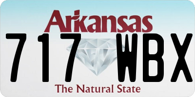AR license plate 717WBX
