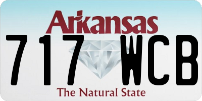 AR license plate 717WCB