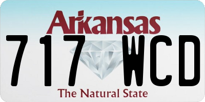 AR license plate 717WCD