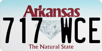 AR license plate 717WCE