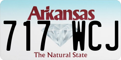 AR license plate 717WCJ