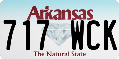 AR license plate 717WCK