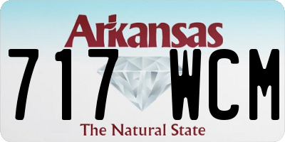 AR license plate 717WCM