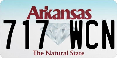 AR license plate 717WCN