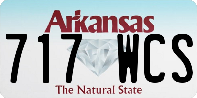 AR license plate 717WCS