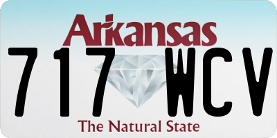AR license plate 717WCV