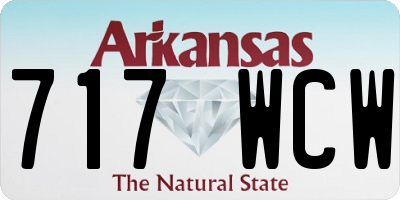 AR license plate 717WCW