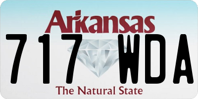 AR license plate 717WDA