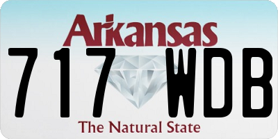 AR license plate 717WDB