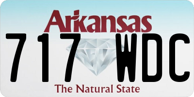 AR license plate 717WDC