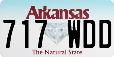 AR license plate 717WDD