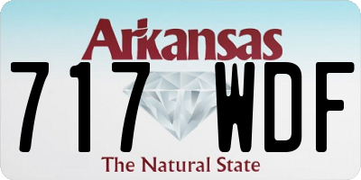 AR license plate 717WDF