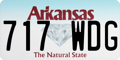 AR license plate 717WDG