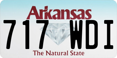 AR license plate 717WDI