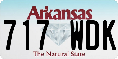 AR license plate 717WDK
