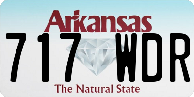 AR license plate 717WDR