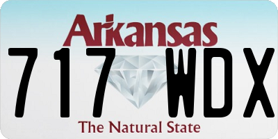 AR license plate 717WDX